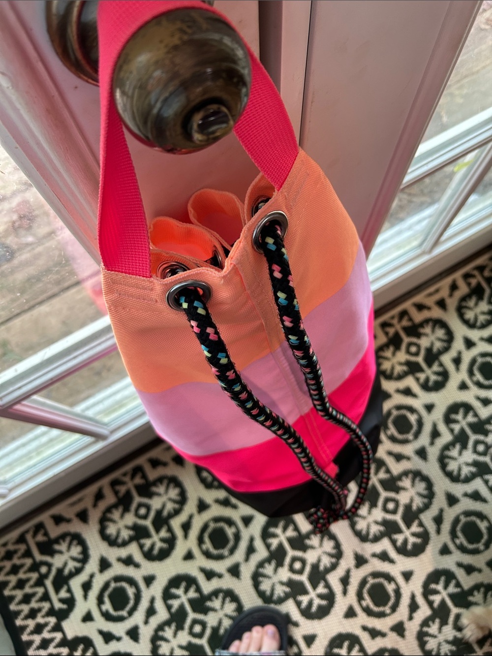 Shoulder/Backpack Style Drawstring Bag - Picture 3 of 9